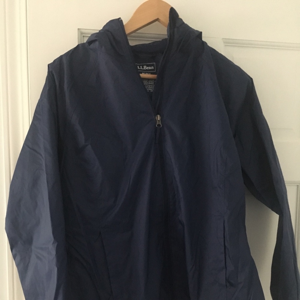 L.L. Bean Navy Raincoat